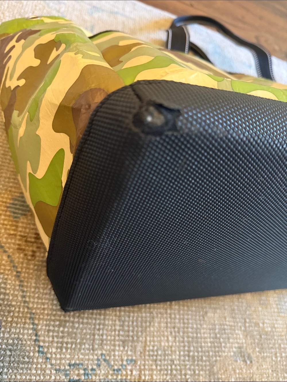 SCOUT Camo Duffel Tote in Green and Brown - Picture 5 of 10